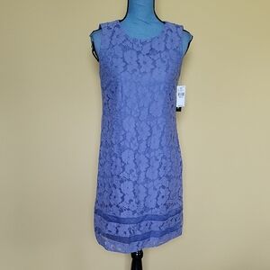 NWT AB Studio Periwinkle Sleeveless Sheath Dress